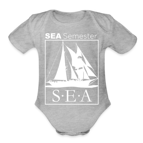 SEA_logo_WHITE_eps - Organic Short Sleeve Baby Bodysuit