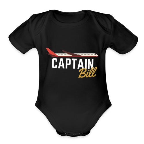 Captain Bill Avaition products - Organic Short Sleeve Baby Bodysuit