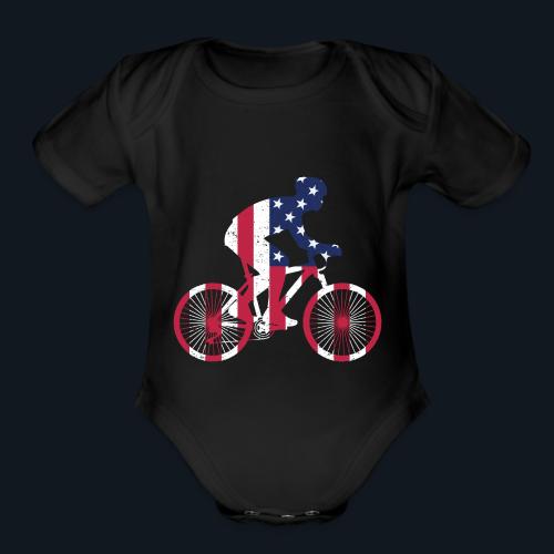 American Cyclist - Organic Short Sleeve Baby Bodysuit