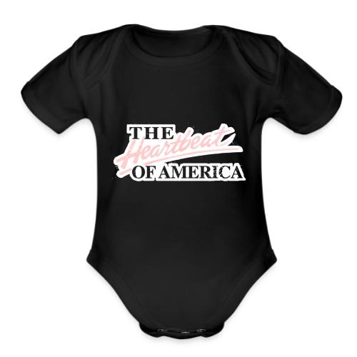 The Heartbeat of America - Organic Short Sleeve Baby Bodysuit