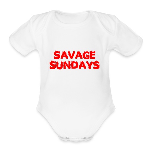 Savage Sundays - Organic Short Sleeve Baby Bodysuit