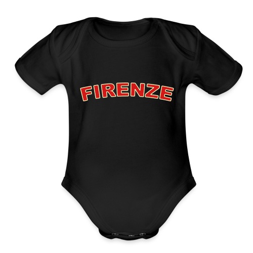 firenze_2_color - Organic Short Sleeve Baby Bodysuit