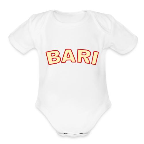 bari_2_color - Organic Short Sleeve Baby Bodysuit
