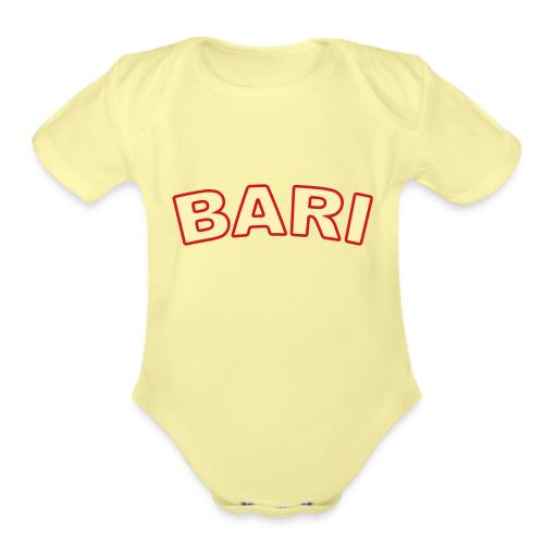 bari_2_color - Organic Short Sleeve Baby Bodysuit