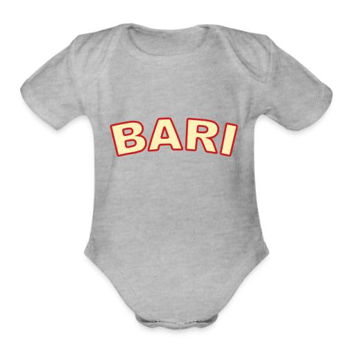 bari_2_color - Organic Short Sleeve Baby Bodysuit