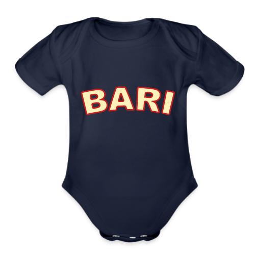 bari_2_color - Organic Short Sleeve Baby Bodysuit