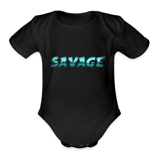 Savage Hero - Organic Short Sleeve Baby Bodysuit
