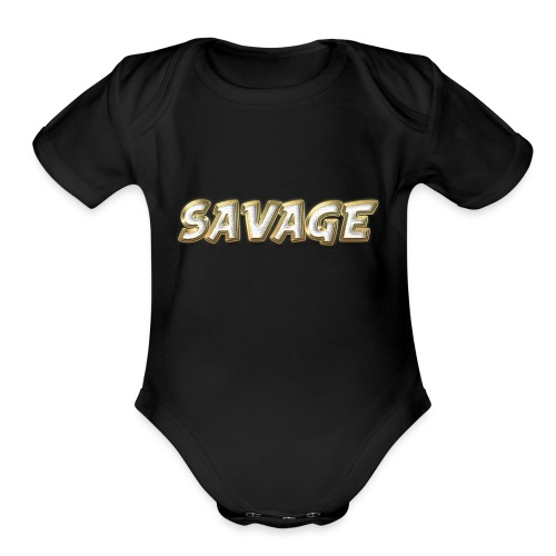 Savage Bling - Organic Short Sleeve Baby Bodysuit