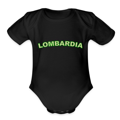 lombardia_2_color - Organic Short Sleeve Baby Bodysuit