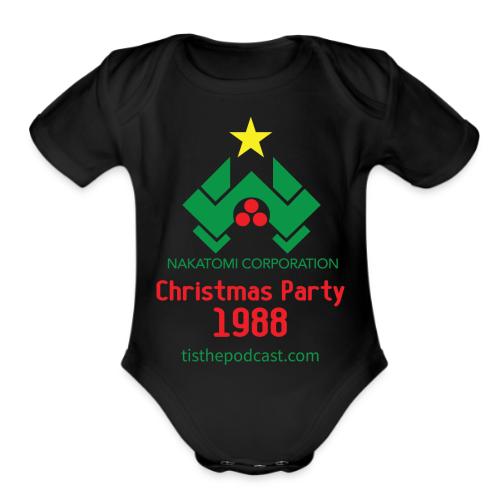 Nakatomi Christmas Party 1988 - Organic Short Sleeve Baby Bodysuit