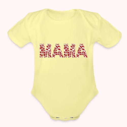 mama - Organic Short Sleeve Baby Bodysuit