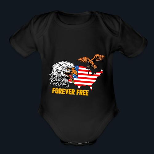 Forever Free - Organic Short Sleeve Baby Bodysuit