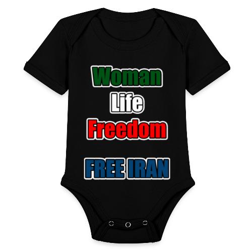 Woman Life Freedom - Organic Short Sleeve Baby Bodysuit