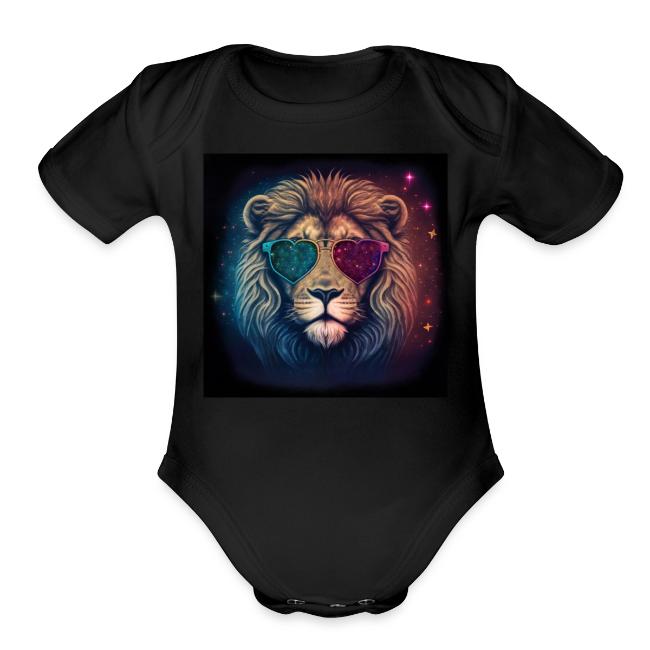 Jesus Lion of Judah wearing love glasses