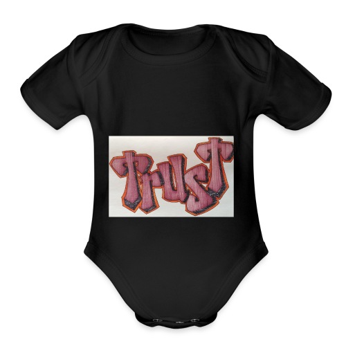 TRUST - Organic Short Sleeve Baby Bodysuit