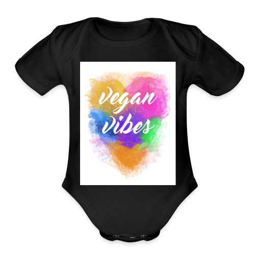 Vegan Vibes - Organic Short Sleeve Baby Bodysuit