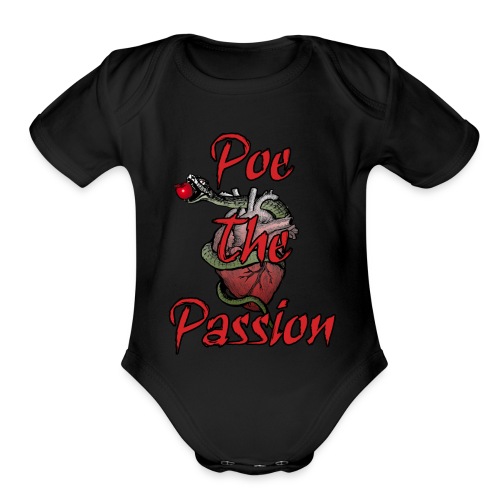 Poe The Passion-Brand Logo Merchandise - Organic Short Sleeve Baby Bodysuit