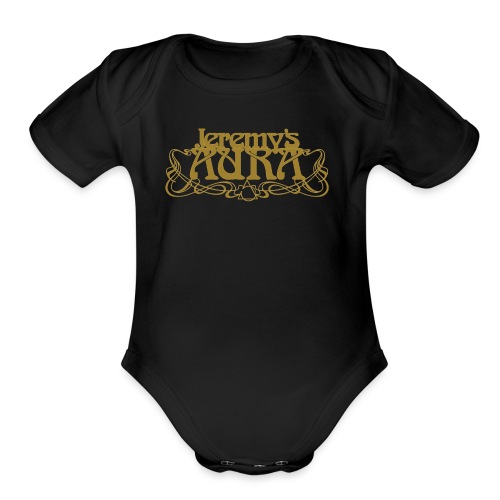 Jeremy's Art Nouveau Logo - Organic Short Sleeve Baby Bodysuit