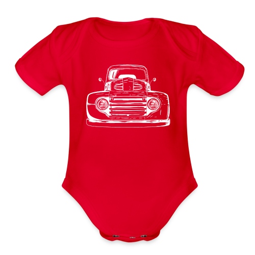 1949 Ford F1 Classic Truck Men's T-Shirt - Organic Short Sleeve Baby Bodysuit