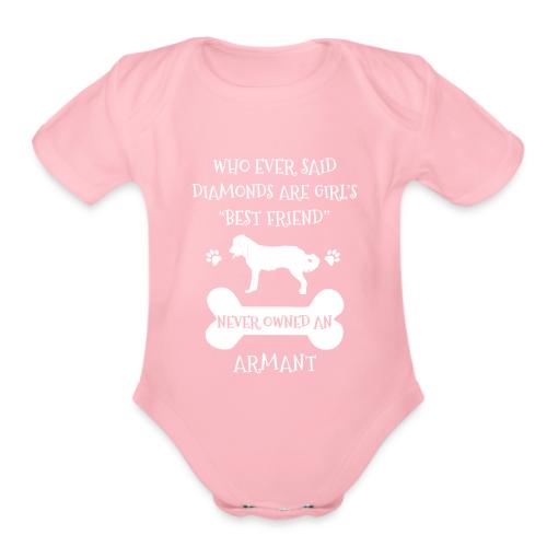 My Best Friend Is Armant Cool Gift - Organic Short Sleeve Baby Bodysuit