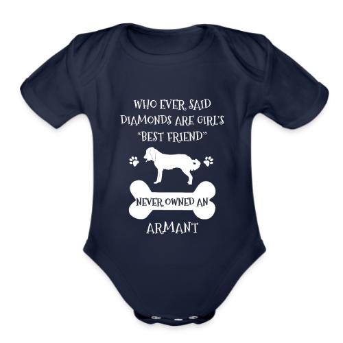 My Best Friend Is Armant Cool Gift - Organic Short Sleeve Baby Bodysuit
