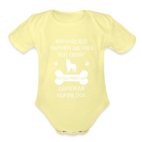My Best Friend Is Armenian Gampr Dog Cool Gift - Organic Short Sleeve Baby Bodysuit