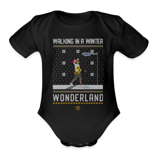 2018_Walking Winter Wonde - Organic Short Sleeve Baby Bodysuit