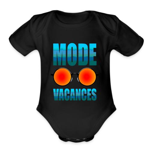 Vacation Mode Enabled - Organic Short Sleeve Baby Bodysuit
