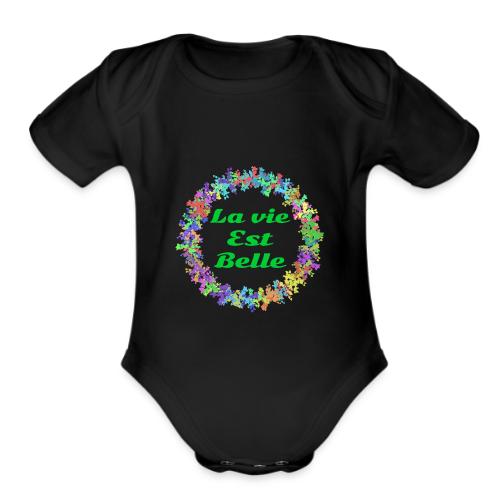 – Positive Attitude - Organic Short Sleeve Baby Bodysuit