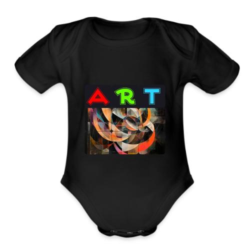 Fragments of Art - Organic Short Sleeve Baby Bodysuit