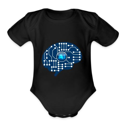 AI: Mind Wired - Organic Short Sleeve Baby Bodysuit