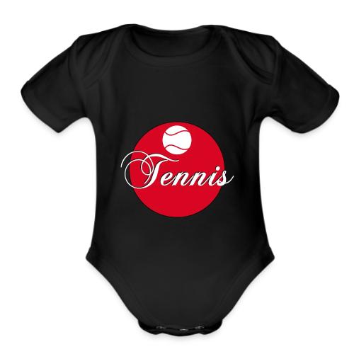 Tennis Pulse - Organic Short Sleeve Baby Bodysuit