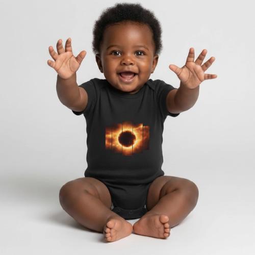 Eclipse Beyond Worlds - Organic Short Sleeve Baby Bodysuit