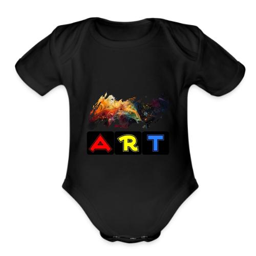 Pulse of Art - Organic Short Sleeve Baby Bodysuit