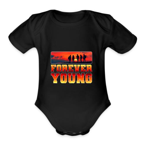Forever Young - Organic Short Sleeve Baby Bodysuit