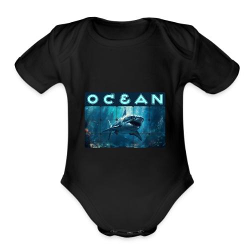Ocean: Predator's Domain - Organic Short Sleeve Baby Bodysuit
