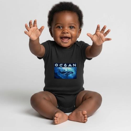 Ocean Titan - Organic Short Sleeve Baby Bodysuit
