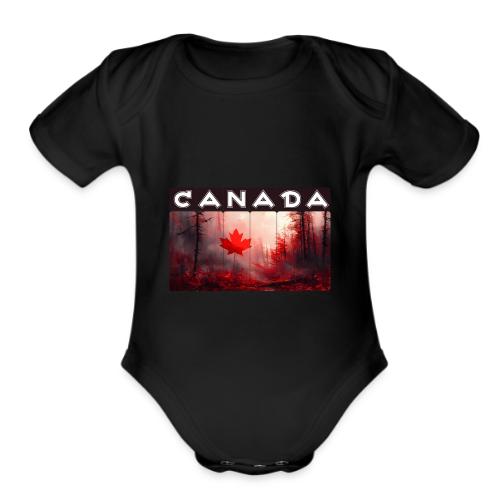 Canada Nature Vibes - Organic Short Sleeve Baby Bodysuit