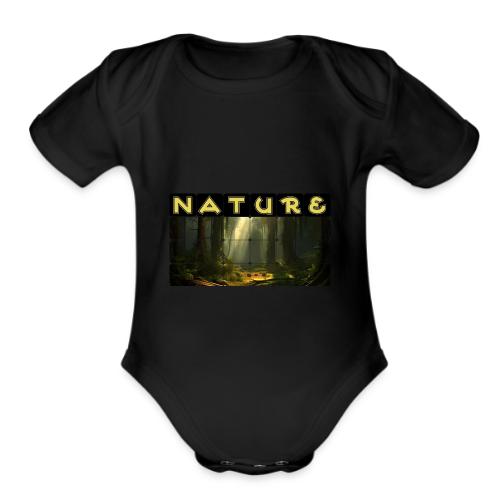 Nature: Sunlit Canopy - Organic Short Sleeve Baby Bodysuit