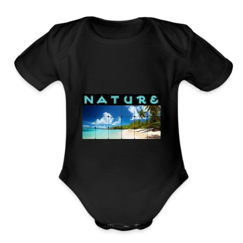 Nature: Island Bliss - Organic Short Sleeve Baby Bodysuit