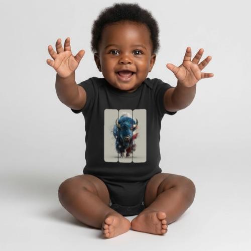 USA: Spirit of the Plains - Organic Short Sleeve Baby Bodysuit