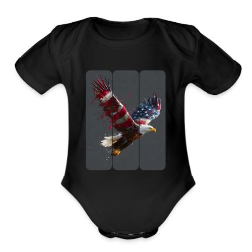 USA: Freedom in Flight - Organic Short Sleeve Baby Bodysuit