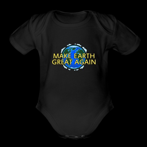 MEGA HATS+ - Make Earth Great Again - Basic Design - Organic Short Sleeve Baby Bodysuit