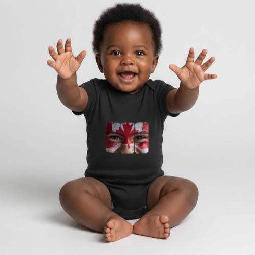 Proudly Canadian - Organic Short Sleeve Baby Bodysuit