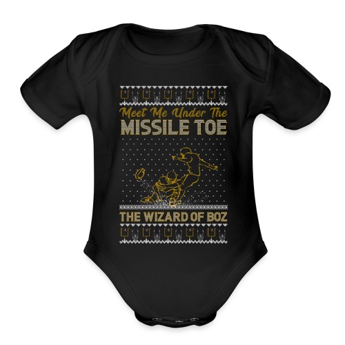 2018_missile toe - Organic Short Sleeve Baby Bodysuit