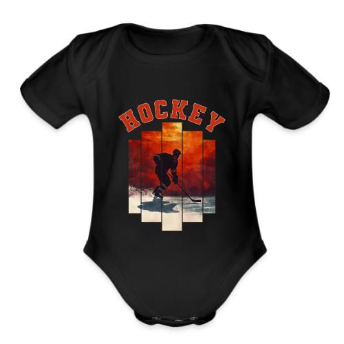 Hockey Dreams - Organic Short Sleeve Baby Bodysuit