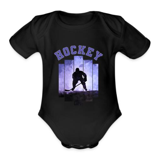 Hockey Warrior - Organic Short Sleeve Baby Bodysuit