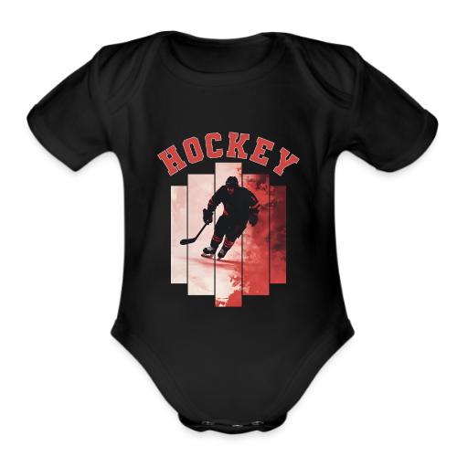 Hockey Spirit - Organic Short Sleeve Baby Bodysuit