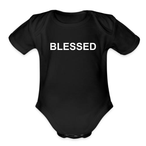 BLESSED - Organic Short Sleeve Baby Bodysuit