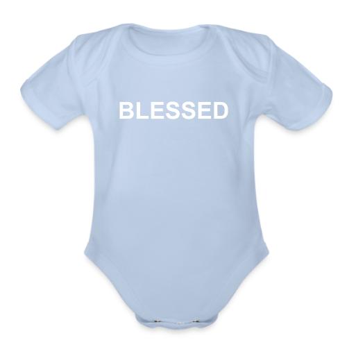 BLESSED - Organic Short Sleeve Baby Bodysuit